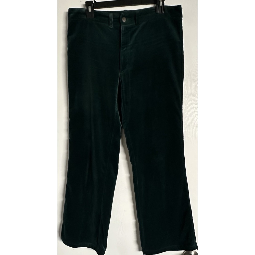 Vintage 70's Chemin De Fer Velvet‎ Flare Pants Size 33x28 Women READ